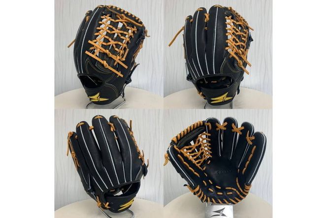 SAEKI　野球グローブ 【軟式・品番170】【ブラック】【Rオレンジ】【クリーム】