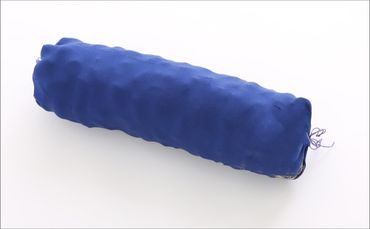 ちりめん首枕（青色）　AM00340
