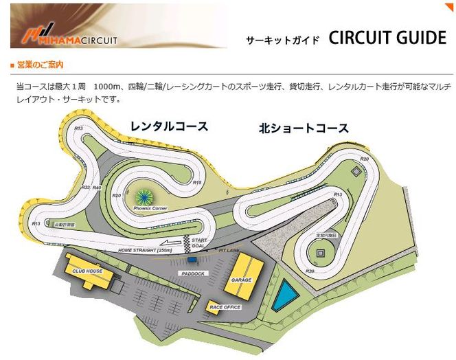 美浜サーキット走行3クール券（四輪or二輪）×3◇