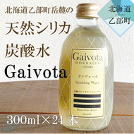 ＜Gaivota炭酸水　2箱（300ml×12本/箱）＞北のハイグレード食品　北海道乙部町の天然シリカ炭酸ミネラルウォーター