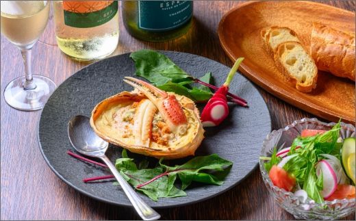 カニ屋が作る海のグラタン 夫婦ズワイガニ 3個セット　UO00999