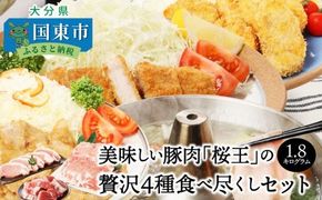 美味しい豚肉「桜王」の贅沢４種食べ尽くしセット1.8kg_29311A