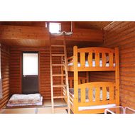 B-8a ロフト付き手造りログハウス一泊朝食付き（3人）