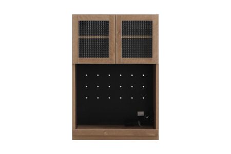 トラクト ガラスOP＋OP引出 SN 【食器 キャビネット 家具 国産 組み合わせ 収納家具 完成品】(H060519)