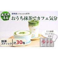 【数量限定】おうち抹茶でカフェ気分 計30g(1g×30本) p6-021