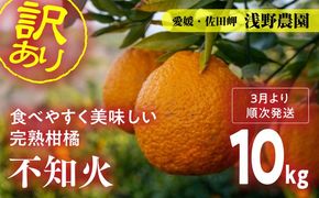 【先行予約】訳あり 不知火 計10kg｜柑橘 みかん ミカン フルーツ 果物 でこぽん デコポンと同品種 愛媛 ※2025年2月上旬頃より順次発送予定 ※離島への配送不可