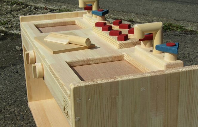 099H2205 手作り木製 ままごとキッチン KBL-W