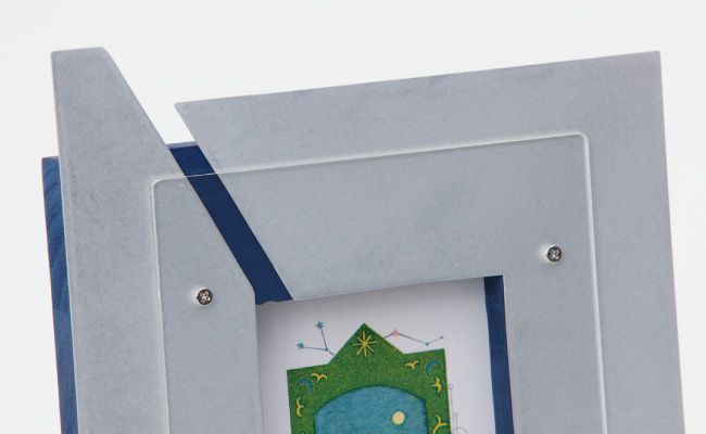 作家さんが1つ1つ製作!!｢アルミスクエア ポストカードフレーム｣ 1個【お部屋をオシャレに演出!!】N-87