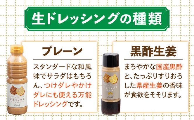 玉ねぎドレッシング の「たまっしんぐ」 プレーン 大2本 + 黒酢生姜 1本《築上町》【かなえ工房】 [ABAH001]
