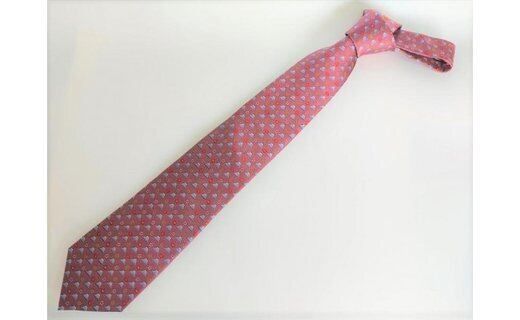 富士桜工房シルクネクタイ「富士と四季(ピンク)」限定オリジナルデザイン FAA1034