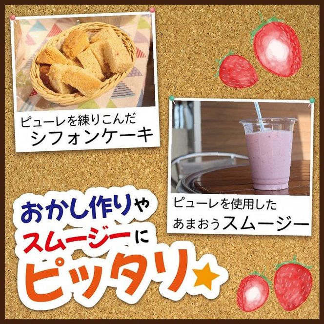 冷凍「博多あまおうピューレ」1kg【JAほたるの里】_HA1044