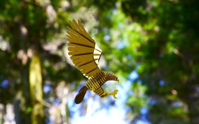 段ボール製組立キット 【辰段（ゴールド）と鷹段（ゴールド）のセット】 各1体分_2322R