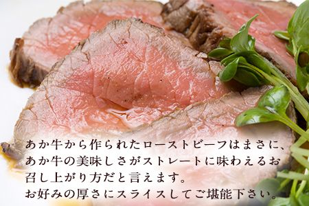 熊本県産 あか牛ローストビーフ用ブロック 約500g(約250g前後×2)《120日以内に出荷予定(土日祝除く)》肉のみやべ---sm_fmiyaakaro_120d_23_16500_500g---