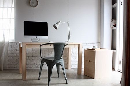 国産ヒノキ学習机とキャビネットのセット