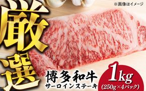 【溢れる肉汁と濃厚な旨味】博多和牛 サーロイン 1kg (250g×4枚)《築上町》【株式会社MEAT PLUS】 [ABBP015]