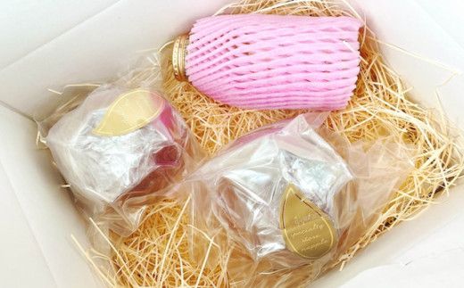 幸田町から贈る 行列のできる信州りんごの専門店のりんご飴『ぽっぷる』( 2個 ) & おろしりんごジュース ( 1本 ) セット りんご飴 リンゴジュース