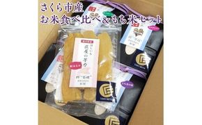 さくら市産お米食べ比べ＆もち米セット≪米 お米 白米 干し芋 贈り物 プレゼント ギフト≫◇