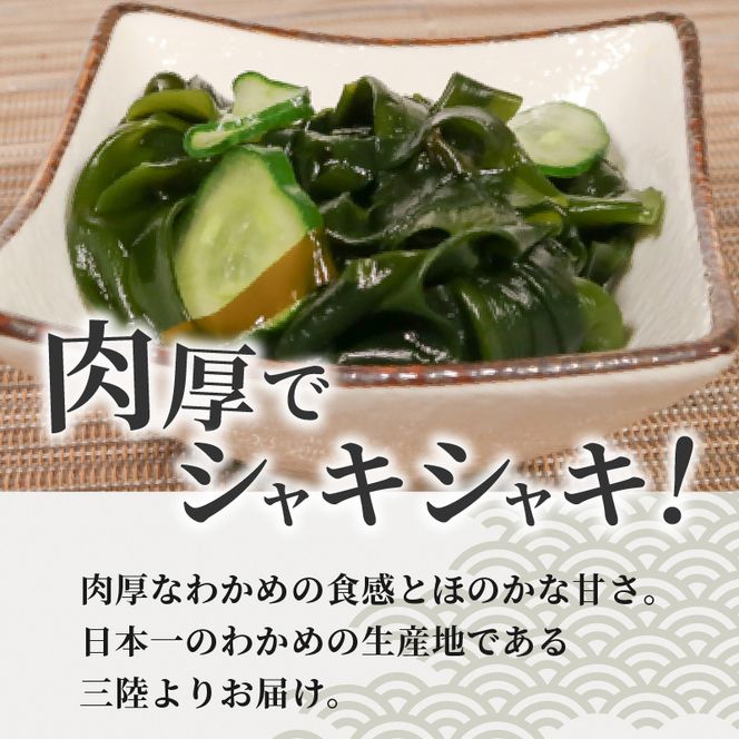 三陸産 塩蔵わかめ 80g×8袋 計640g 小分け [nomura035_1]