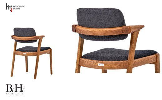 D108-02 B.H.ダイニングチェア(ショートアーム)【オーク材】JBH-DCO207A PBO/BアネルカCG