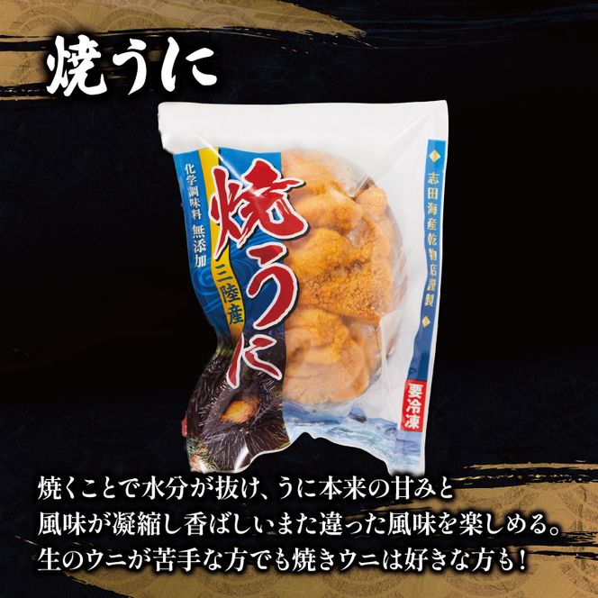 塩うに 焼うに セット 三陸産 雲丹 冷凍[56500410_1]