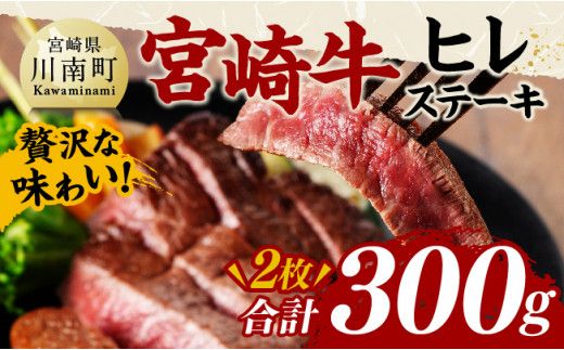 宮崎牛 ヒレステーキ 300g [ 肉 牛肉 国産 宮崎県産 黒毛和牛 ヒレステーキ ][D11422]