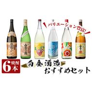 a766 白金酒造バリエーション豊かなおすすめ6本セット(各1800ml)【南国リカー】