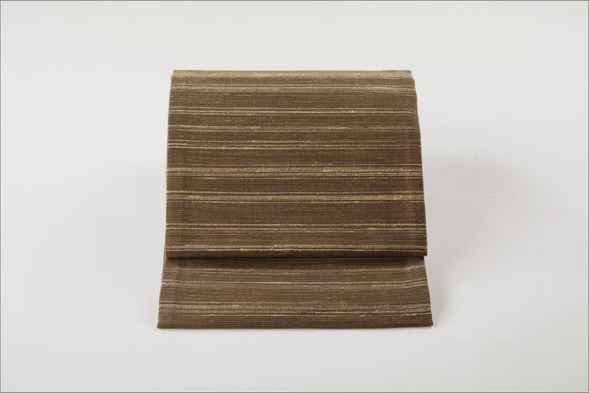 丹後の藤布　京袋帯「藤糸あそび」　茶　FY00074