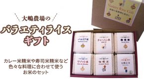 大嶋農場 の バラエティライス ギフト 米 コメ 茨城県 ミルキークイーン セット 食べ比べ リゾット パエリア [AC003ci]