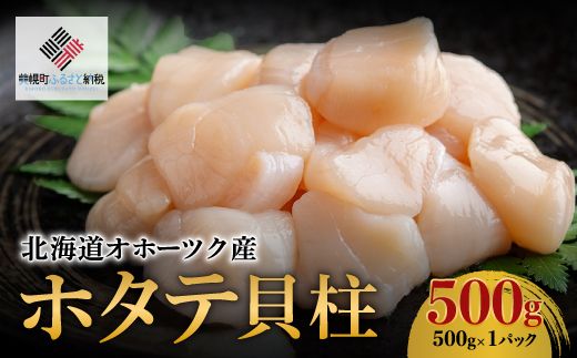 北海道オホーツク産 ホタテ貝柱 500g×1パック【配送不可地域：離島】 BHRI016