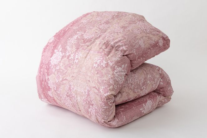 羽毛布団 シングル ホワイト グース ダウン 93％1.3kg ポーランド産 80番手サテン (アリーチェピンク) 本掛け [川村羽毛 山梨県 韮崎市 20743578] 羽毛 布団 羽毛ふとん 本掛け布団