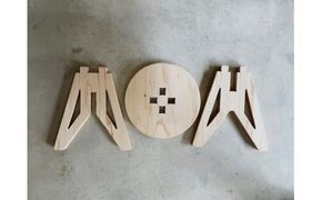 444. Plywood Stool 組み立て式 合板 スツール 椅子 DIY