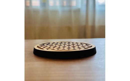 E085 ヒノキコースター　４枚セット