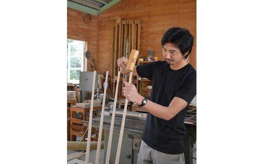 おおいたの広葉樹で作った大小しゃもじ2本組_1252R