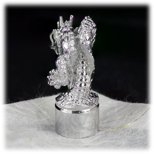 印鑑　龍モチーフ　丸印　SV925[工芸品]（stmp-001)