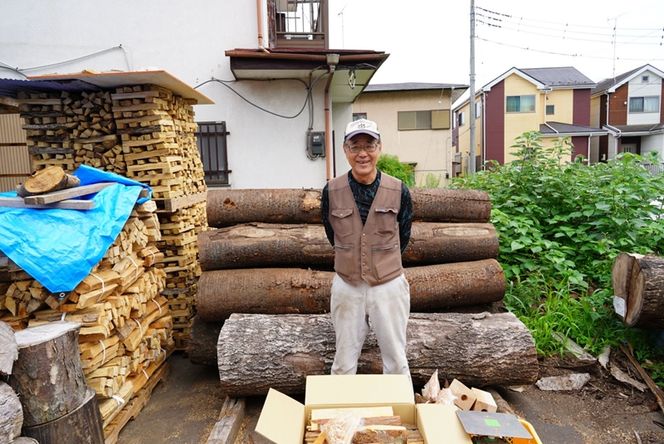 158-1929　訳あり！キャンプ・薪ストーブ用端材薪セット（焚き付け用薪、着火剤付） 【 神奈川県 小田原市 】