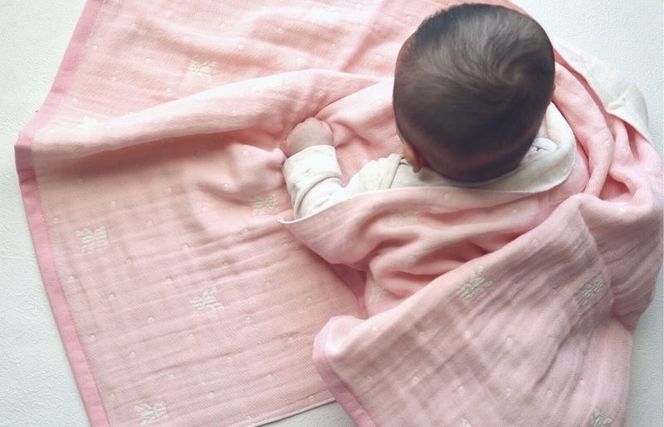 G1973 多重ガーゼケット&タオルセット【ピンク】