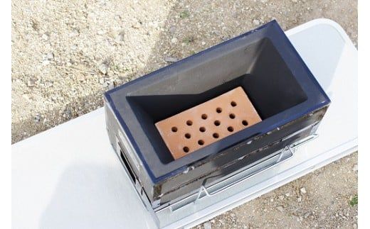 焼鳥コンロ黒 台付（アミ付） H023-049