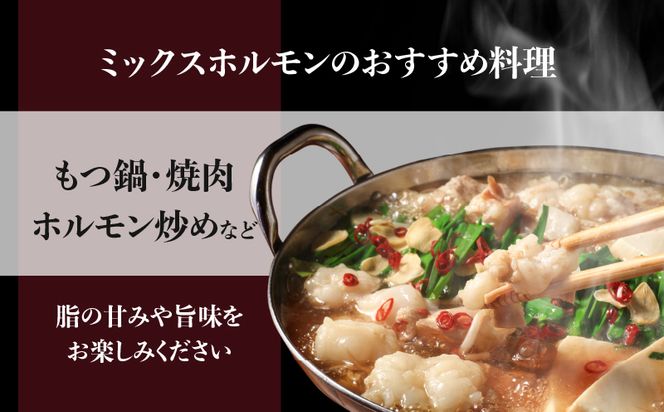 ＜容量選べる！＞焼肉・お鍋に！ミックスホルモン 750g or 1.75kg　K002-005