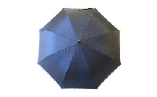 槙田商店【紳士雨傘】長傘 Tie Plain×Stripe 紺 FAA5005