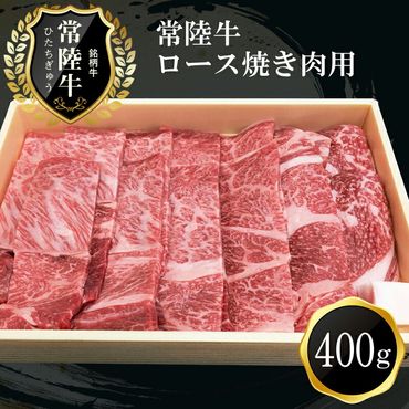 169-17-004 D-10 日立市産 常陸牛ロース焼き肉用(400g)
