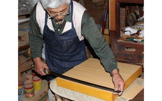 【U01005】本榧将棋盤　足付