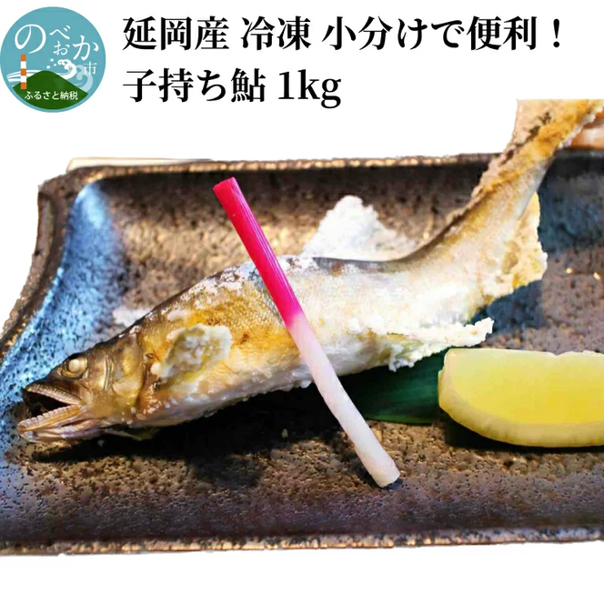 【延岡産】小分けで便利！冷凍子持ち鮎１kg N017-YZA173