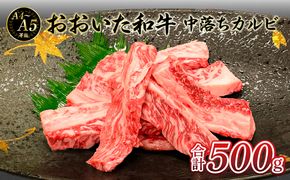 【A01133】厳選A4～A5等級 おおいた和牛 中落ちカルビ 500g