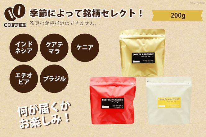 AI088自家焙煎 スペシャルティ珈琲豆 200g × 1袋 [ コーヒー豆 コーヒー 珈琲 Coffee 金子珈琲焙煎所 長崎県 島原市 ]