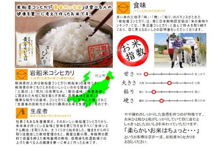 B4044 【令和6年産米】自然豊かな風土が育んだ新潟県岩船産コシヒカリ5kgと杵つき黄金もちセット