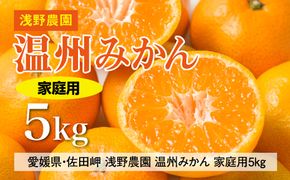 【先行予約】浅野農園の温州みかん 家庭用5kg｜柑橘 みかん ミカン フルーツ 果物 愛媛 ※2024年12月上旬～12月中旬頃に順次発送予定 ※離島への配送不可