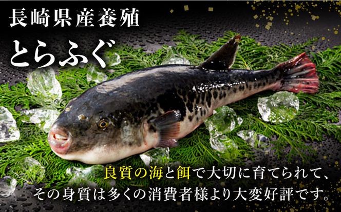 長崎県産 とらふぐ 刺身 と 鍋 セット2～3人前×2 (Wセット) / ふぐ ふぐ刺し魚 ヒレ酒 ふぐアラ フグ 河豚 トラフグ / 南島原市 / 大和庵 [SCJ008]