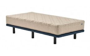 AD6【シモンズ】ソファベッド ポケットダブルス　ナイトブルー色　20cm脚