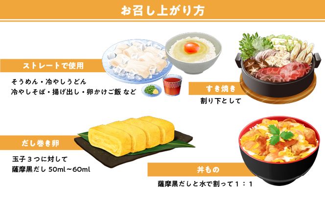 鹿児島の味 かめの家 薩摩黒だし 【鹿児島限定ラベル】　K207-001