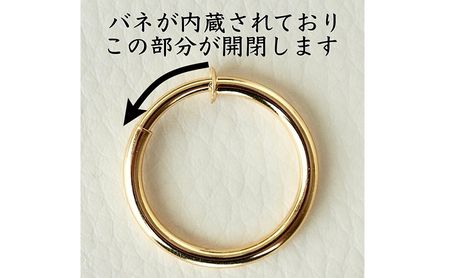 K18 イエローゴールド ピアスに見える 地金 イヤリング(直径20mm) 保証書付 KO-0014 SWAD011